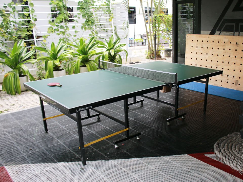 Table tennis table at One Step treatment center