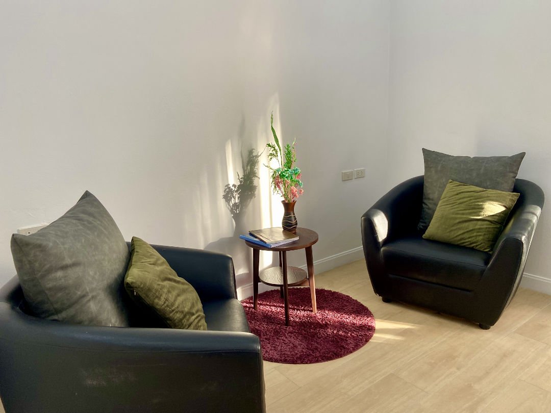 One-on-one addiction counseling room