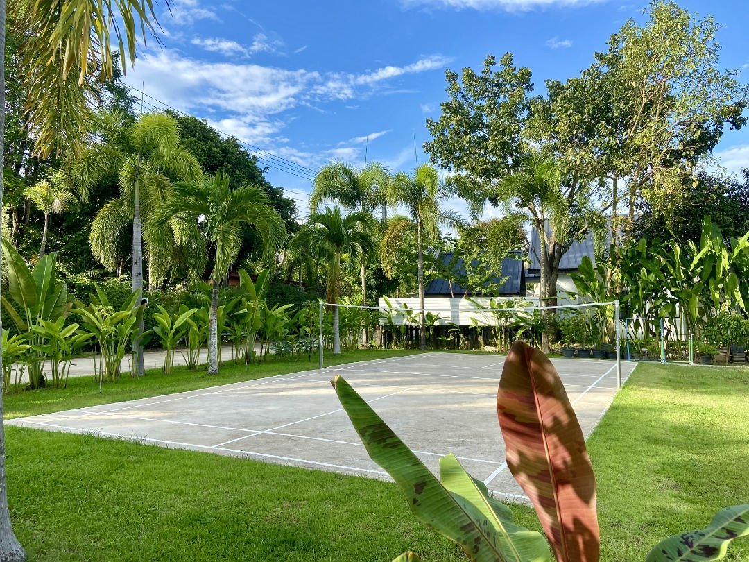 Badminton court at stunning location of Chiang Mai rehabilitation center