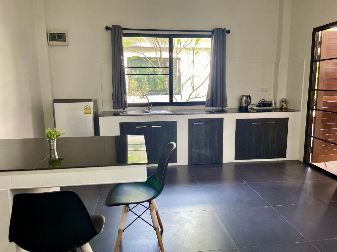 Private kitchen and dining area in guests own room