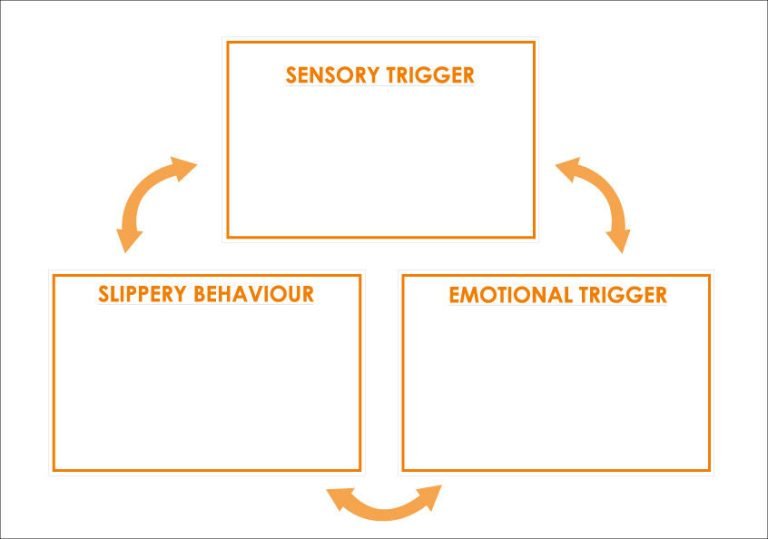 Circle of emotional states and triggers