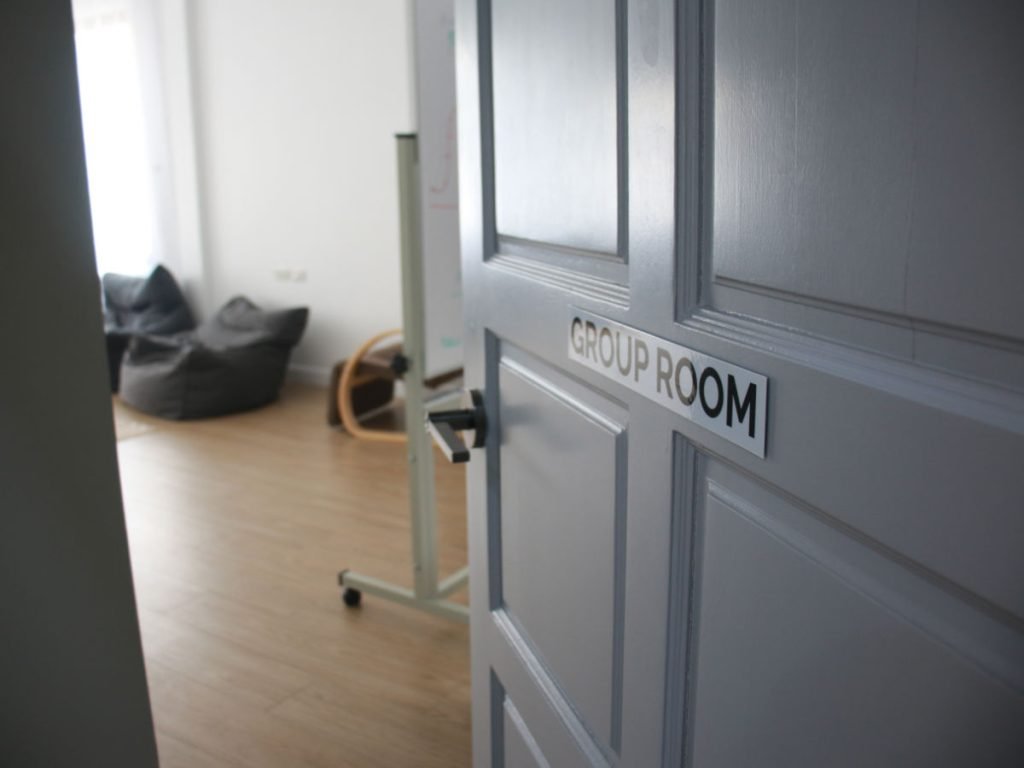 Entrance to the group therapy room