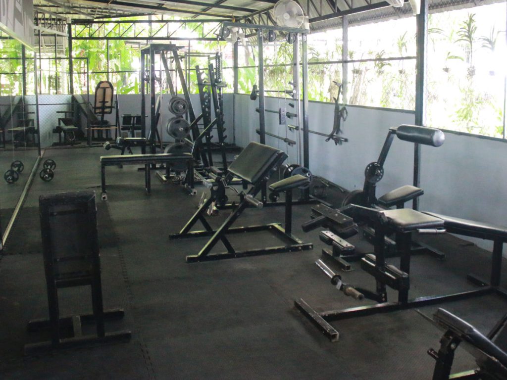 Heavy weights section in the gym