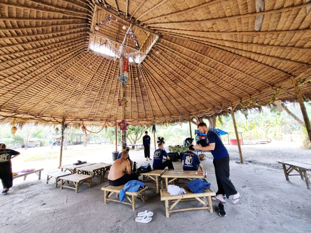 Local crafts activity during an outing