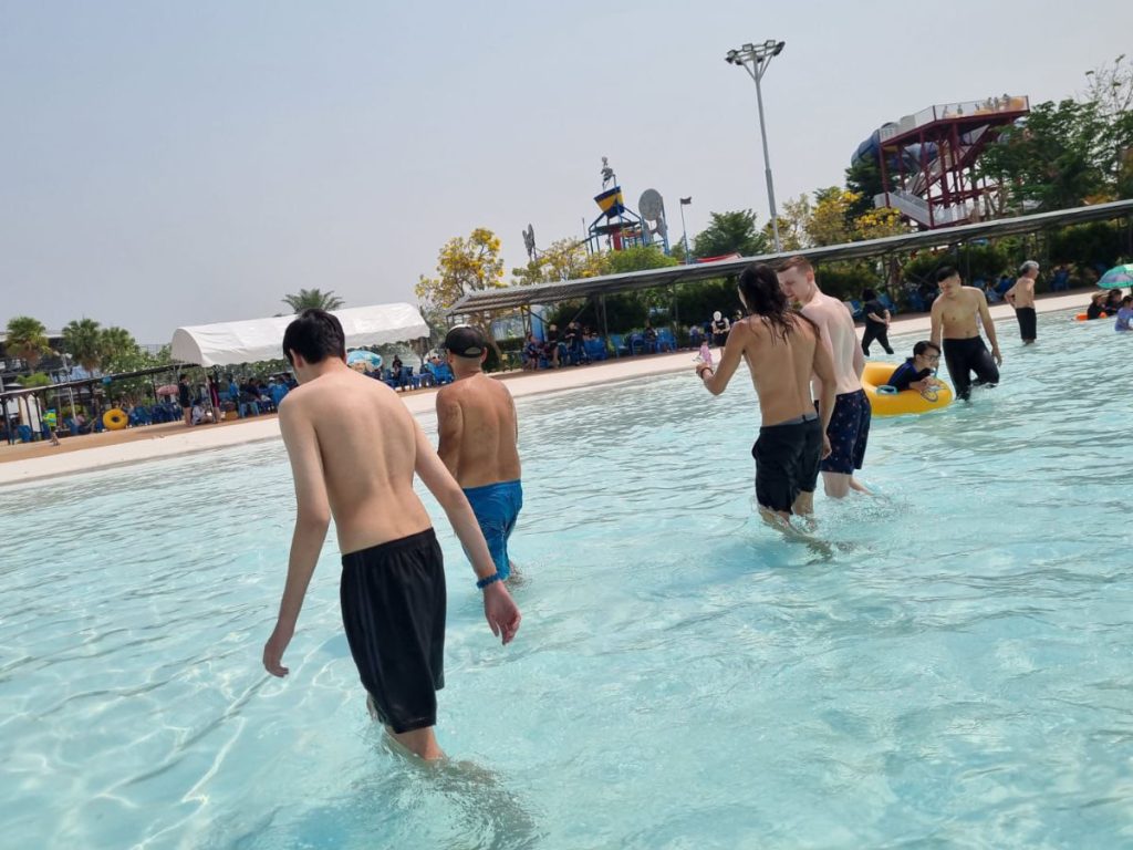 Splash park outing with the group