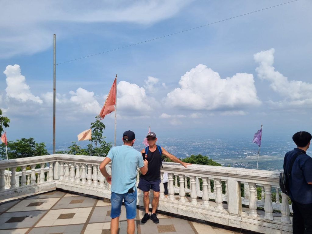 View of Chiang Mai city from the top of Doi Suthep