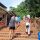 Rehab residents walk up the steps to Wat Doi Suthep in Chaing mai