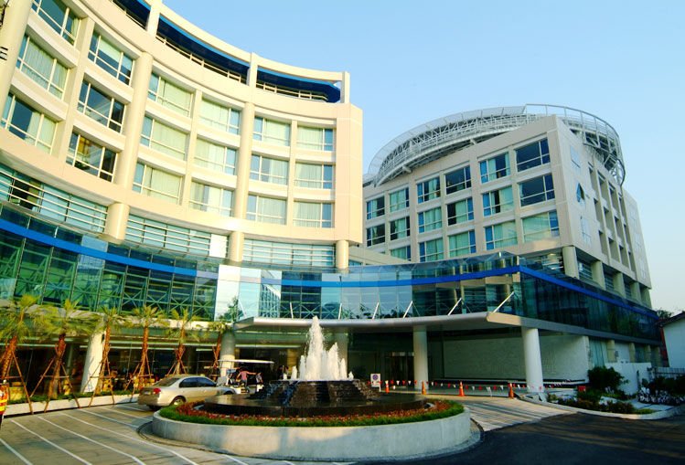 Thailand international hospital Front of international hospital in Thailand