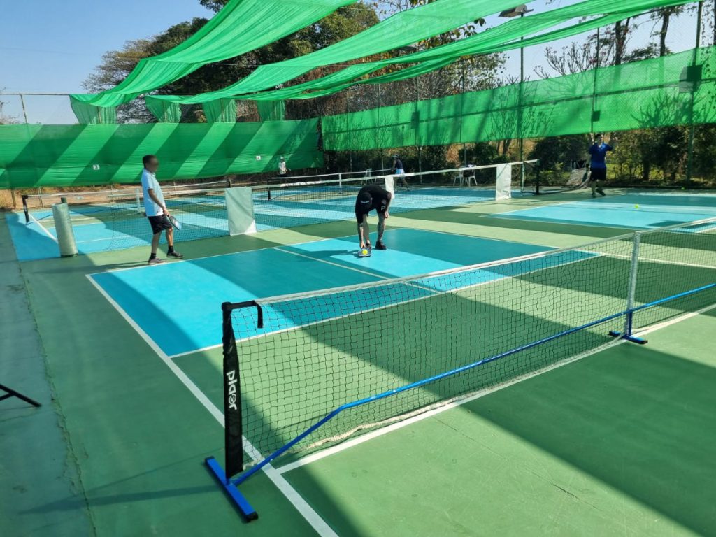 Pickleball courts at the sports complex