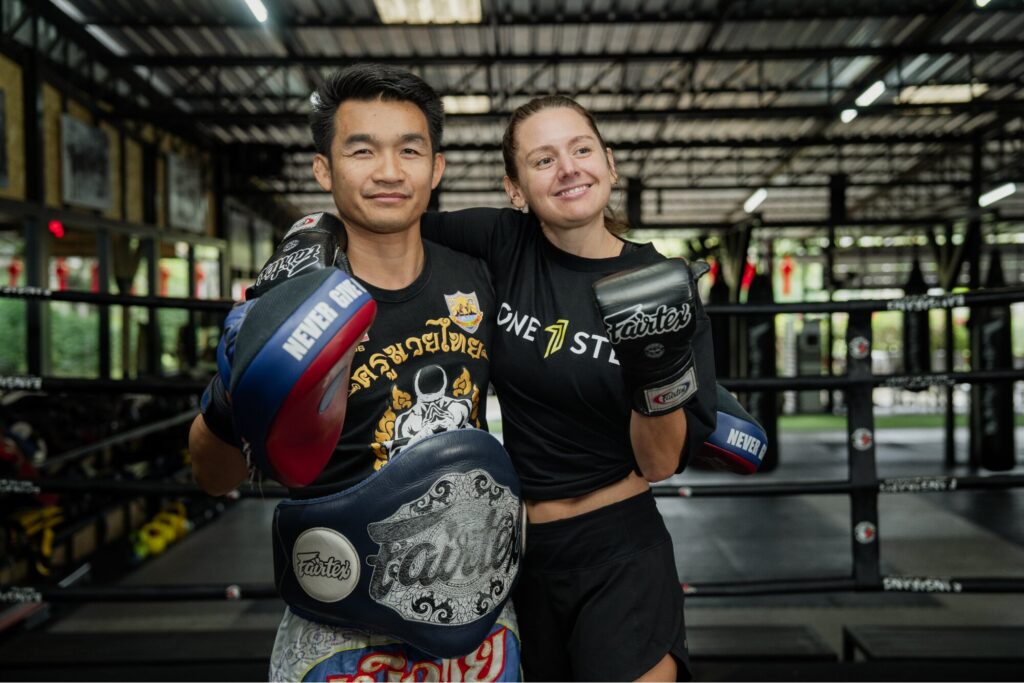 Fitness training supporting behavioural addiction recovery at One Step Rehab in Chiang Mai