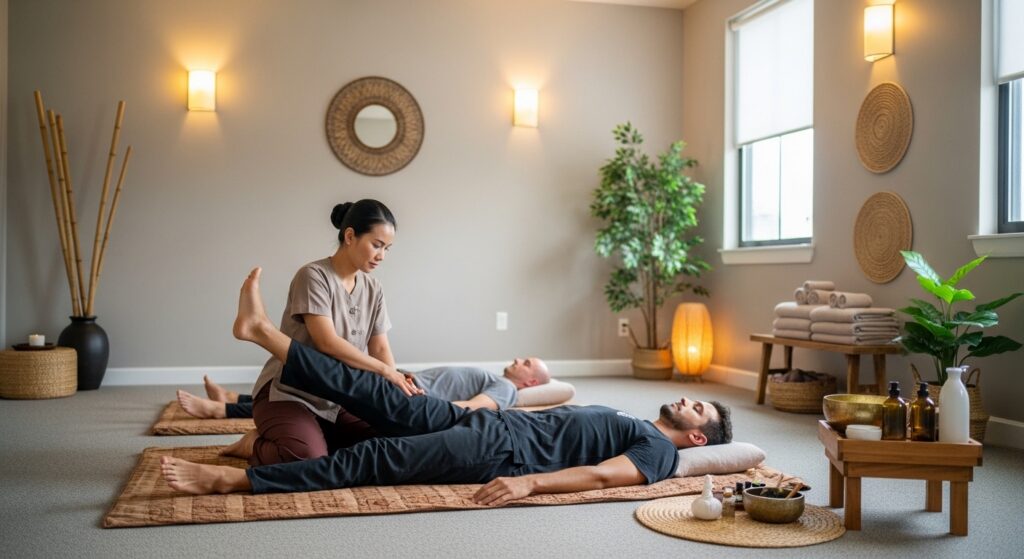 Thai massage therapy used in holistic addiction rehabilitation