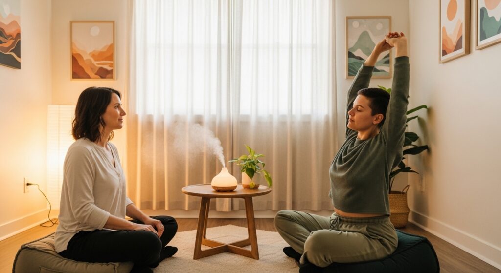 holistic trauma treatment session Thai rehab center