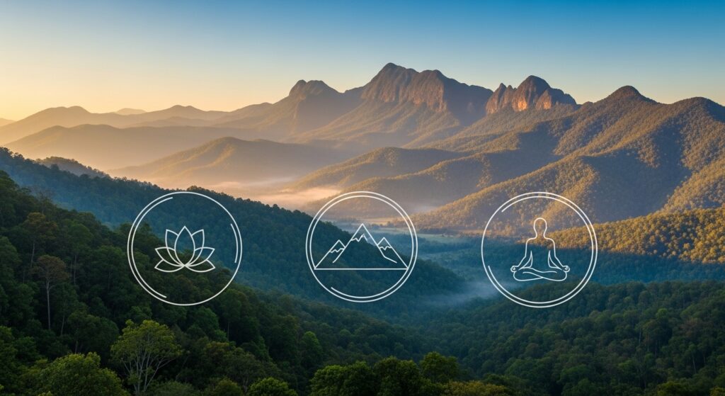 Chiang Mai mountain landscape supporting addiction recovery and wellness healing