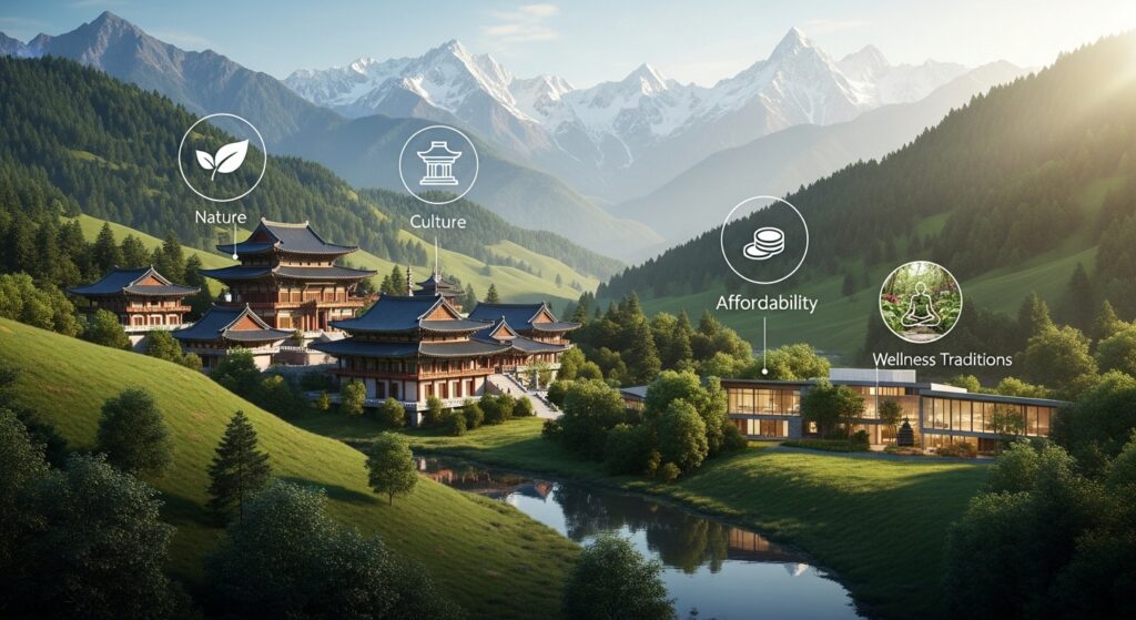 Serene Chiang Mai landscape supporting holistic addiction recovery