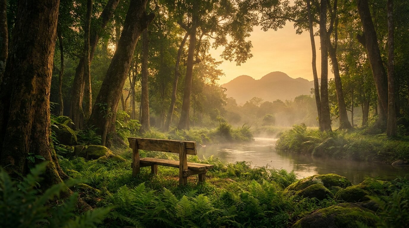 Chiang Mai jungle clearing representing supportive detox from stimulants and cannabis