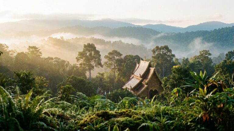 Misty Chiang Mai mountain dawn symbolizing recovery from cocaine withdrawal