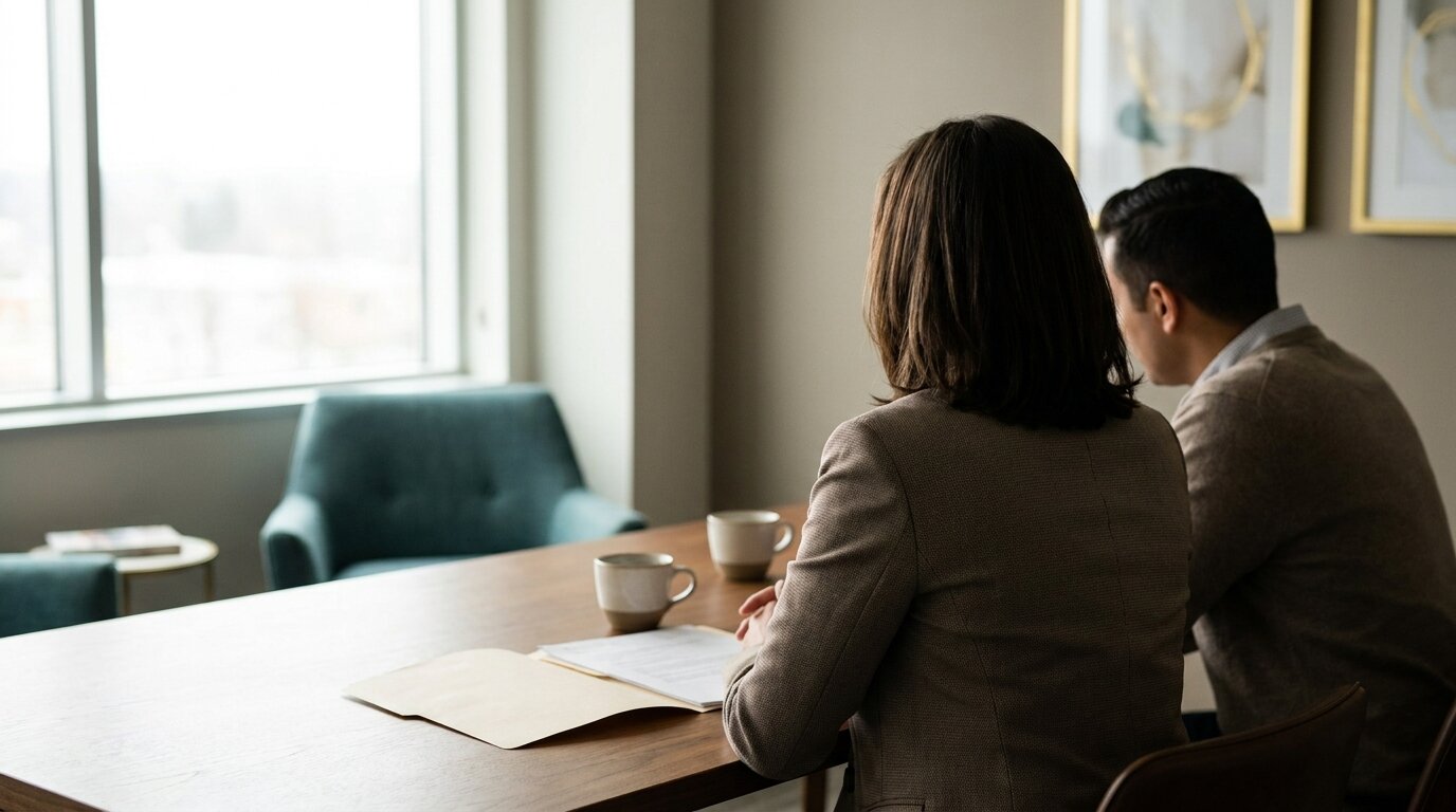 Private HR conversation about medical leave for outpatient rehab